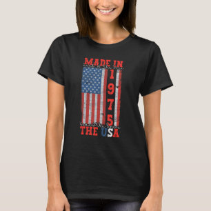 Camiseta Bandeira Patriótica dos Estados Unidos, de 47 anos