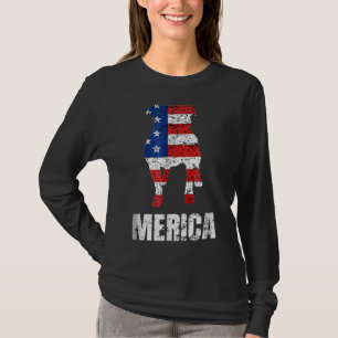 Camiseta Bandeira Patriótica dos Estados Unidos do Pit Bull