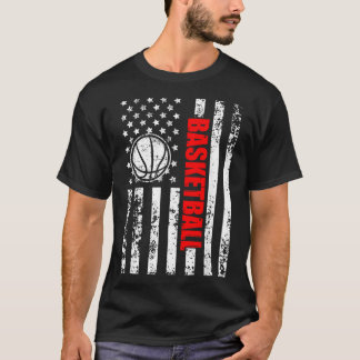 Camiseta Bandeira Patriótica dos EUA Basquete