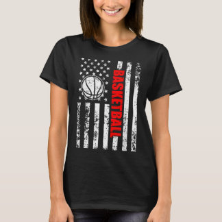 Camiseta Bandeira Patriótica dos EUA Basquete