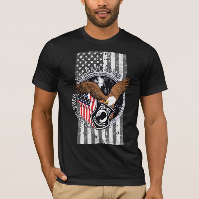Camiseta Bandeira Patriótica Guerras Militares Tributam T-S (Frente)