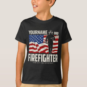 Camiseta Bandeira Patriótica Personalizada de Resgate de Bo