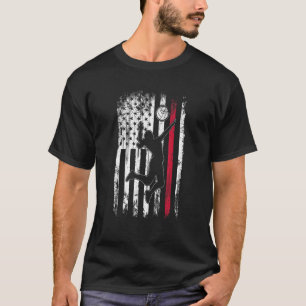 Camiseta Bandeira Patriótica Usa de Voleibol em 4 de julho