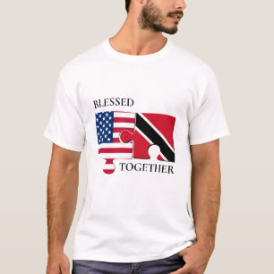Camiseta Bandeira Personalizada Americana de Trinidade