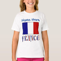 Bandeira Personalizada da França Garotas Heritage