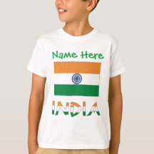 Bandeira Personalizada da Índia Presente Meninos