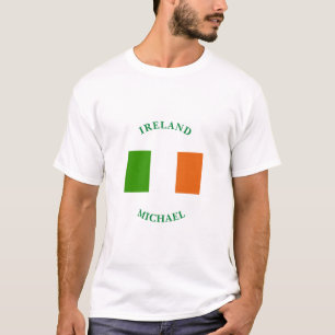 Camiseta Bandeira Personalizada da Irlanda