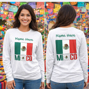 Camiseta Bandeira Personalizada do México
