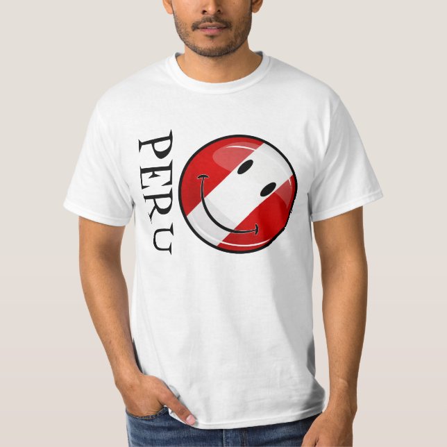 Camiseta Bandeira Peruana Brilhante (Frente)