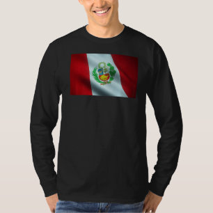 Camiseta Bandeira Peruana Para Homens Orgulhosos Legal Do P