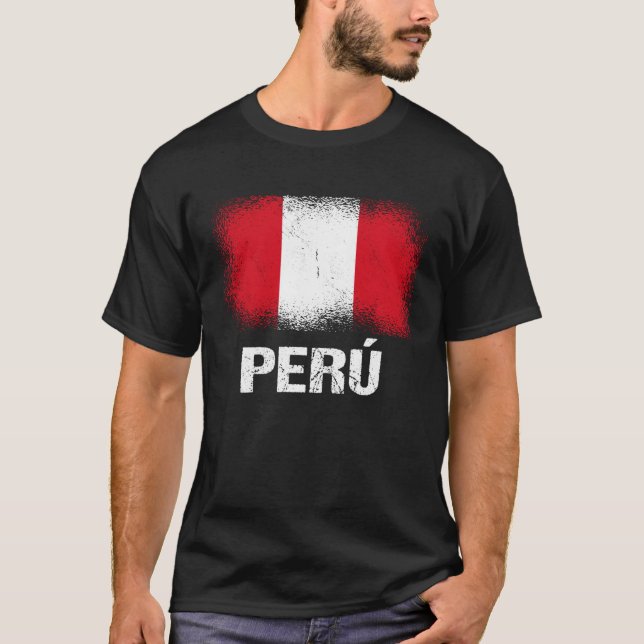 Camiseta Bandeira peruana Peru 1 (Frente)