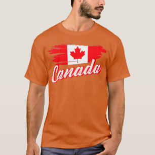 Camiseta Bandeira pintada do Canadá