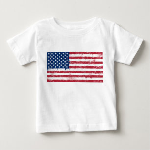 Camiseta Bandeira Pintada por Splatter dos EUA
