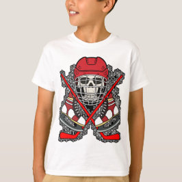 Camiseta Bandeira Pirata Jolly Roger de Crânio de Hóquei no