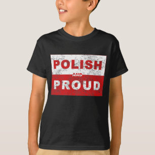 Camiseta Bandeira polonesa e orgulhosa