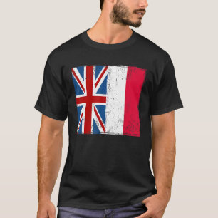 Camiseta Bandeira Polonesa e União Jack Flag & Polska Ideia