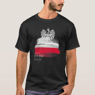 Camiseta Bandeira polonesa patriótica Polska Souvenir Love