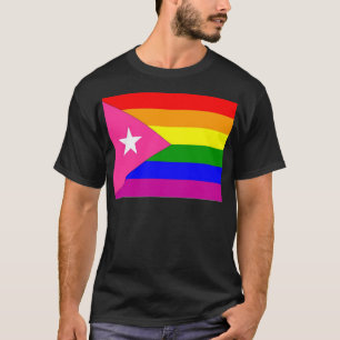 Camiseta Bandeira porto-riquenha do orgulho gay