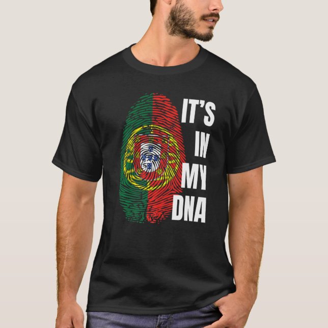 Camiseta Bandeira Portuguesa Dna Fingerprint Portugal (Frente)