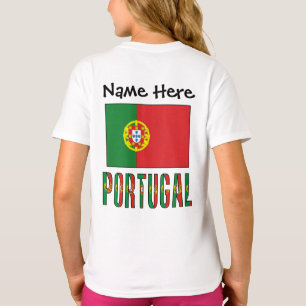 Camiseta Bandeira Portuguesa Personalizada Nome 