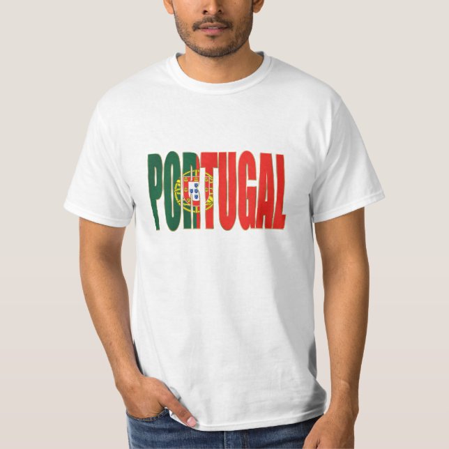 Camiseta Bandeira Portuguesa - por Fãs de "Portugal" da (Frente)