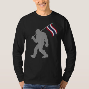 Camiseta Bandeira Prathet Thai Ou Thai Na Tailândia