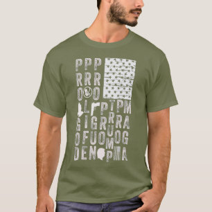 Camiseta Bandeira ProGod ProLife ProGun ProTrump American