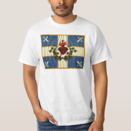 Camiseta Bandeira Quebeque antiga Carrilhão Sacré-Cœur