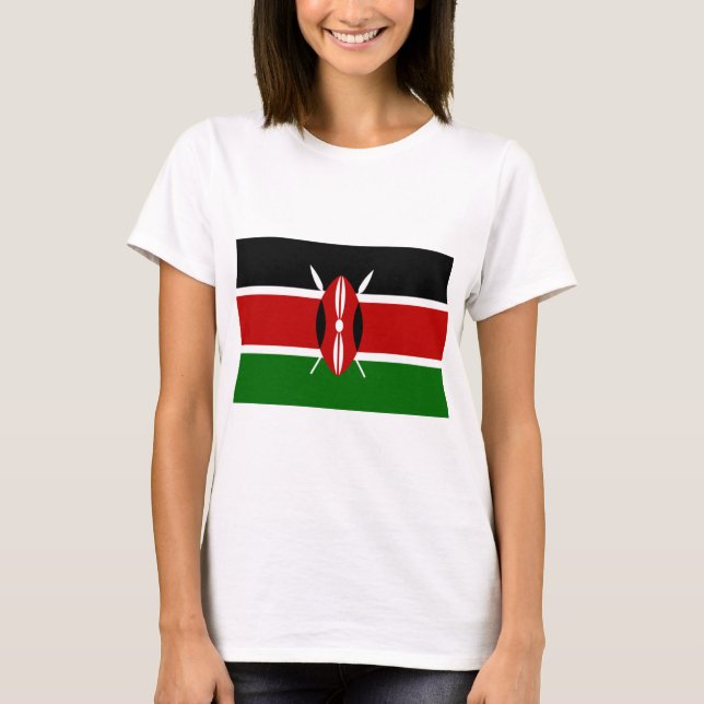 Camiseta Bandeira Quênia (Quênia) (Frente)
