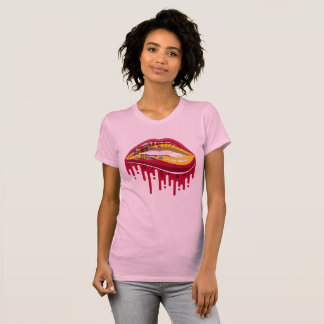 Camiseta bandeira raiz orgulho lábios Espanha