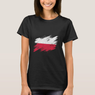Camiseta Bandeira Rasgada de Fã de Futebol da Polônia Orgul