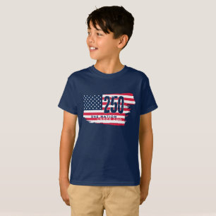 Camiseta Bandeira Réplica América 250 Anos Aniversário de 2
