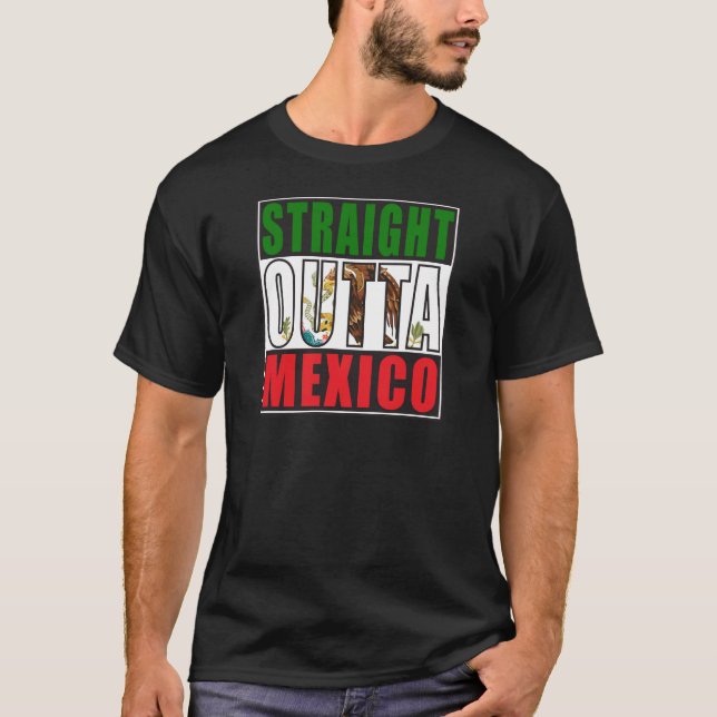 Camiseta Bandeira reta de Outta México (Frente)