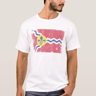Camiseta Bandeira retro patriótica de St Louis Missouri