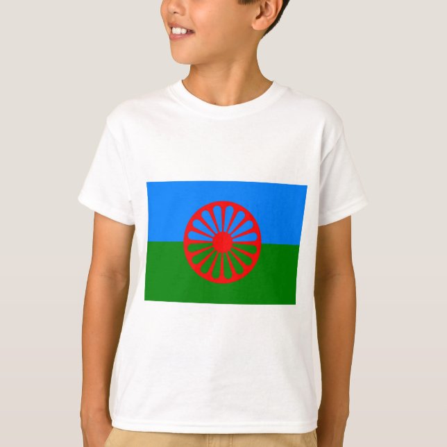Camiseta Bandeira Roma (Bandeira Romani) (Frente)