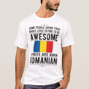 Camiseta Bandeira Romena Patrimônio Romeno Raízes Romenas