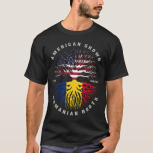 Camiseta Bandeira Romena Romena Americana