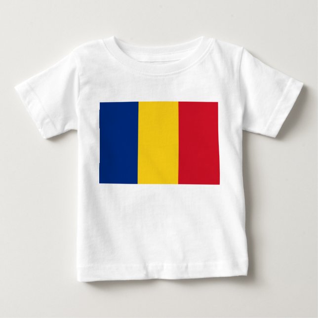 Camiseta Bandeira romena (Romênia) (Frente)