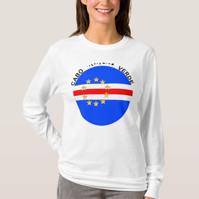 Camiseta Bandeira Ronda das Ilhas Cabo Verde (Frente)
