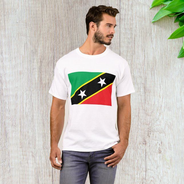 Camiseta Bandeira rua Kitts E Nevis (Criador carregado)