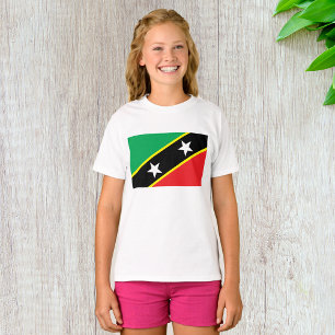 Camiseta Bandeira rua Kitts E Nevis