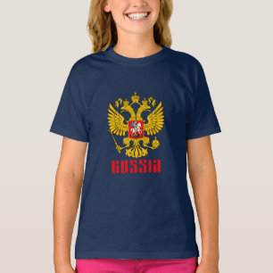 Camiseta Bandeira Russa Águia Imperial Ortodoxos Russos Cri