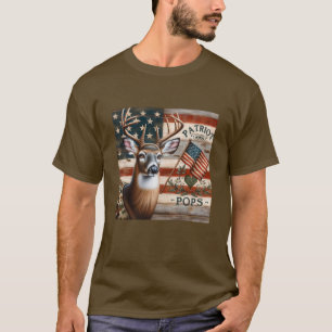Camiseta Bandeira Russa Americana Caça "Pop Patriotas"