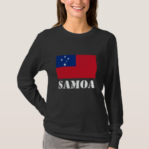 Camiseta Bandeira Samoana Herança Orgulho Samoano Raízes Sa