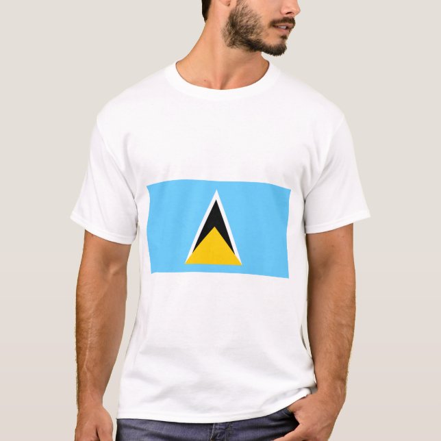 Camiseta bandeira santo lucia (Frente)