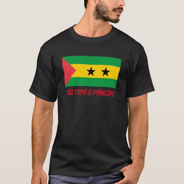 Camiseta Bandeira São Tomé e Príncipe (Frente)