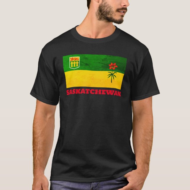 Camiseta Bandeira Saskatchewan (CANADA) (Frente)