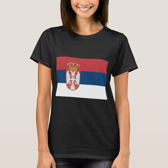 Camiseta Bandeira Sérvia (Frente)