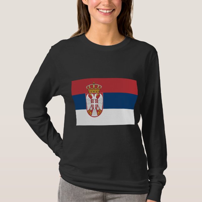 Camiseta Bandeira Sérvia (Frente)