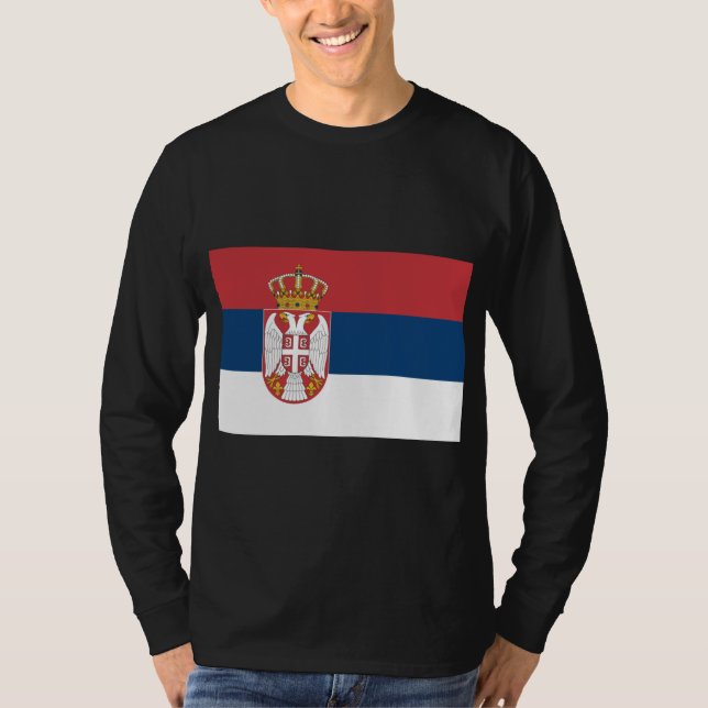 Camiseta Bandeira Sérvia (Frente)